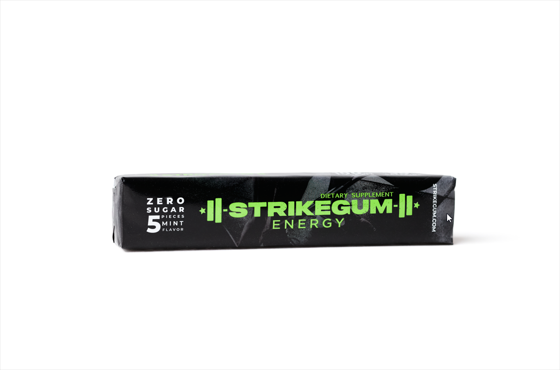 Strike Premium Energy Gum | 1 Pack